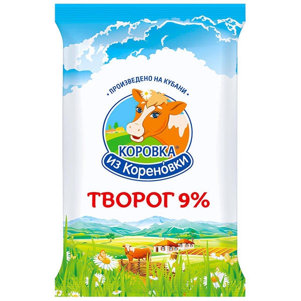 Творог Коровка из Кореновки  9% 180г