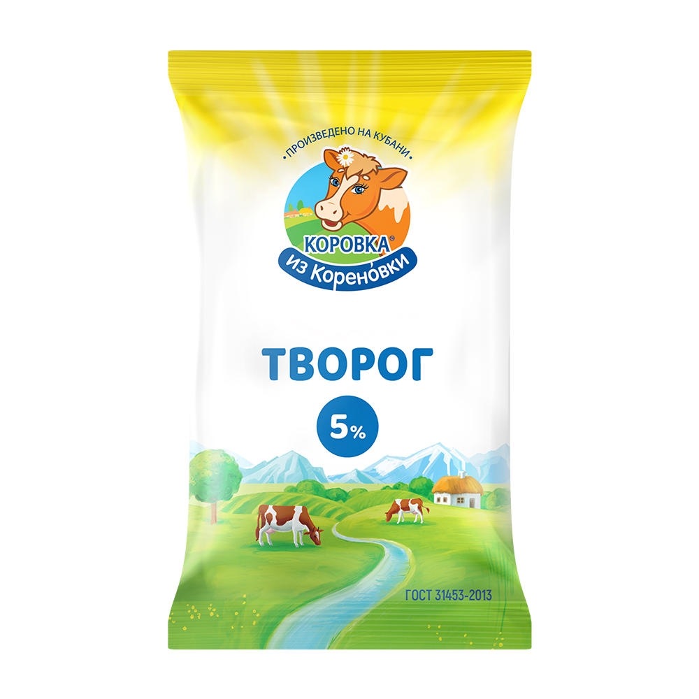 Творог Коровка из Кореновки  5% 180г