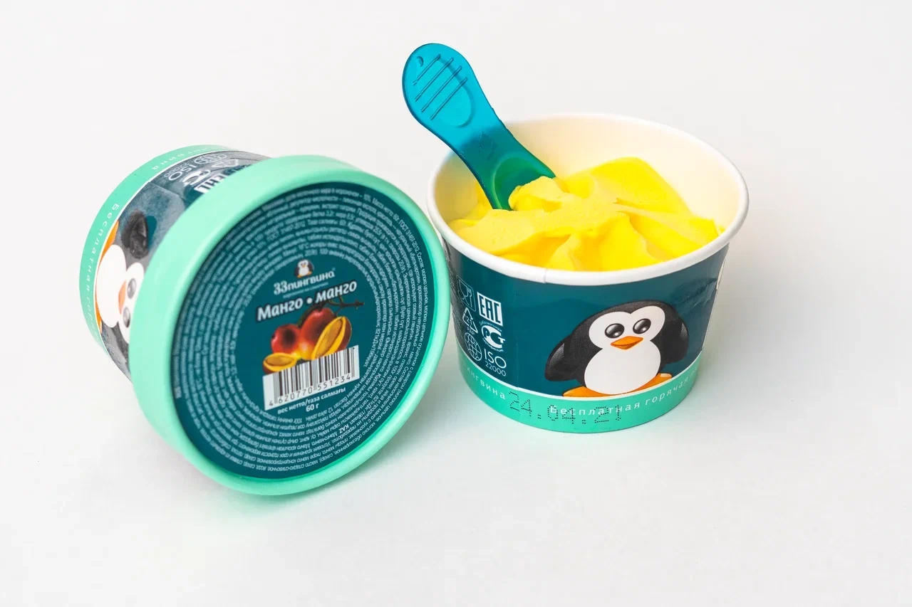 Мороженое 33 пингвина Манго-манго 60гр