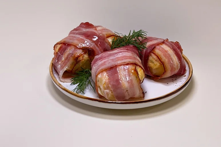 Картофель с беконом