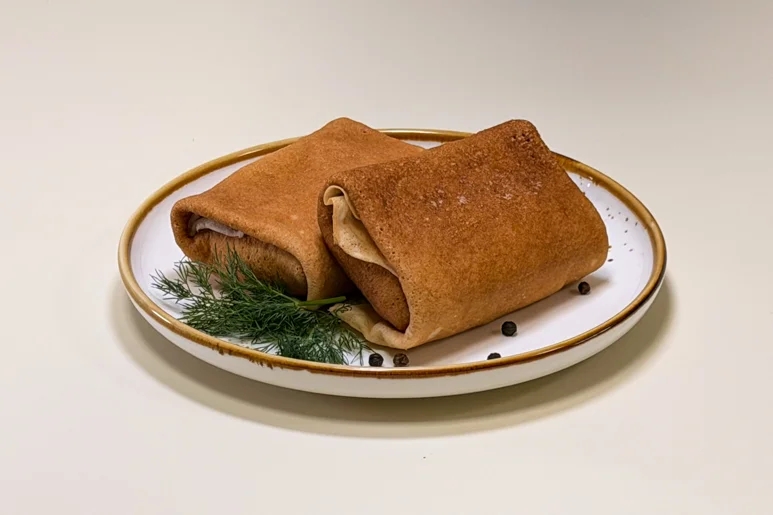 Блинчики с ветчиной и сыром