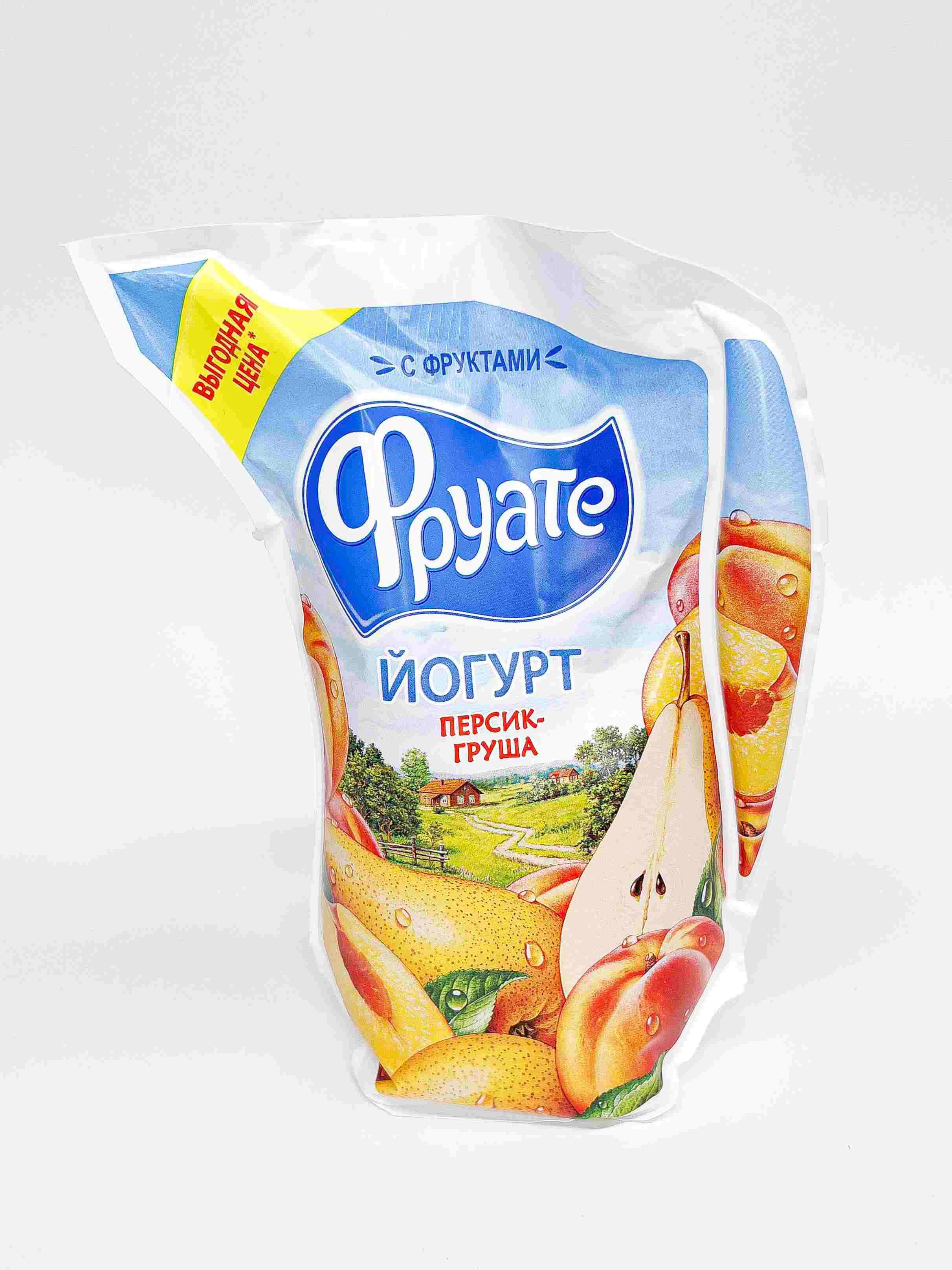 Йогурт Вкуснотеево Фруате Кувшин персик/груша 1,5% 950г